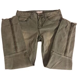 Free People Zippered Back Jeans